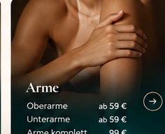 Beauty-Aufnahme Arme