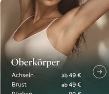 Beauty-Aufnahme Schulter und Achsel